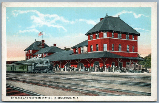 20th CENTURY LIMITED of NY CENTRAL LINES RAILROAD railway 1919 ANTIQUE POSTCARD