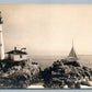 PORTLAND HEAD ME LIGHTHOUSE VINTAGE REAL PHOTO POSTCARD RPPC