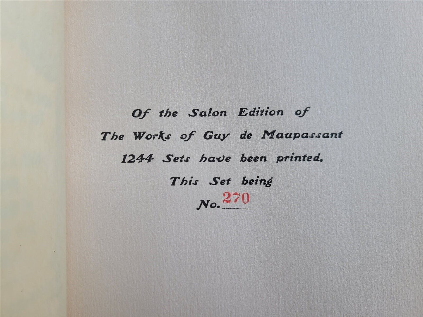 1903 WORKS of GUY De MAUPASSANT 17 VOLUMES antique ILLUSTRATED LTD ED in ENGLISH