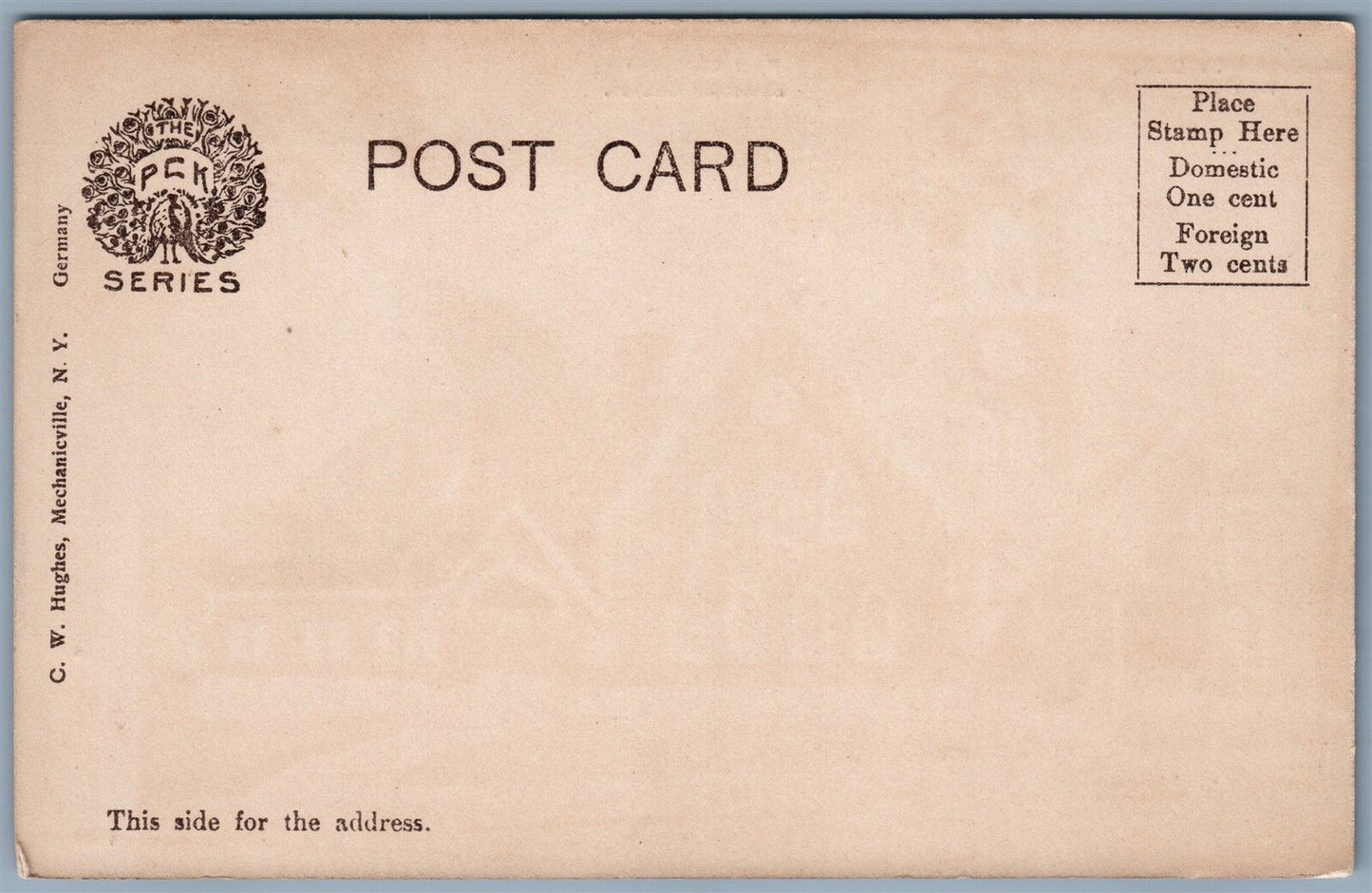 MECHANICSVILLE NY FIRST METHODIST EPISCOPAL CHURCH UNDIVIDED ANTIQUE POSTCARD