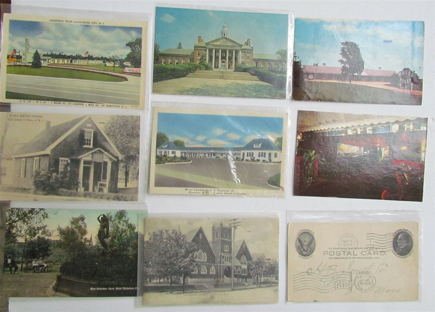 NEW JERSEY lot of 49 ANTIQUE & VINTAGE POSTCARDS NJ