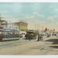 VINTAGE POSTCARD OLD ORCHARD STREET OLD ORCHARD BEACH ME trolley SEA SIDE PARK
