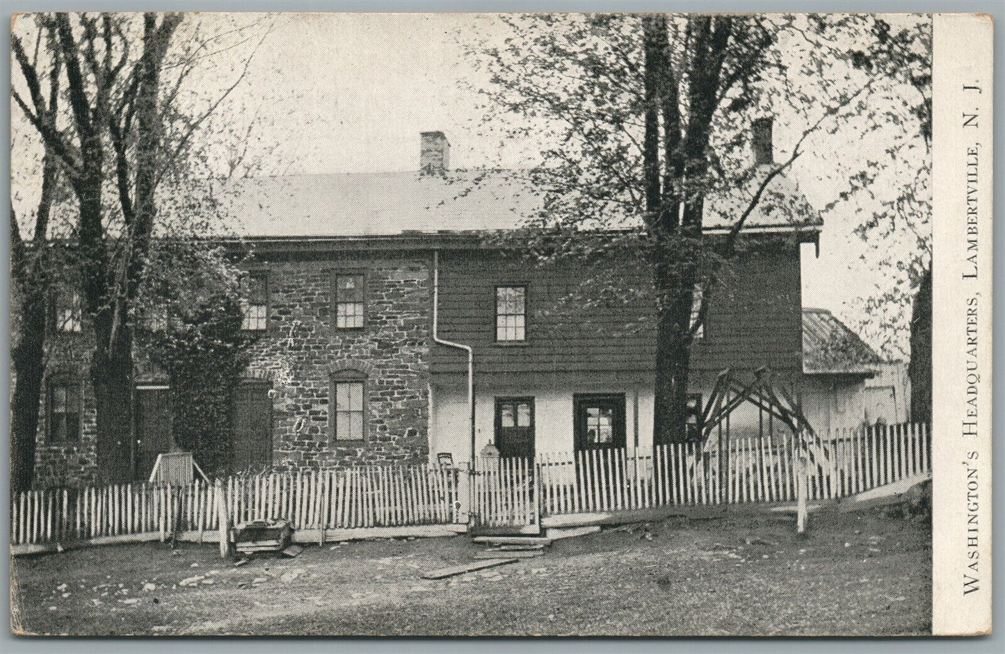 LAMBERTVILLE NJ WASHINGTON'S HEADQUARTERS ANTIQUE POSTCARD