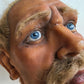 ANTIQUE WAX MANNEQUIN HEAD rare LIFE SIZE tortured soul