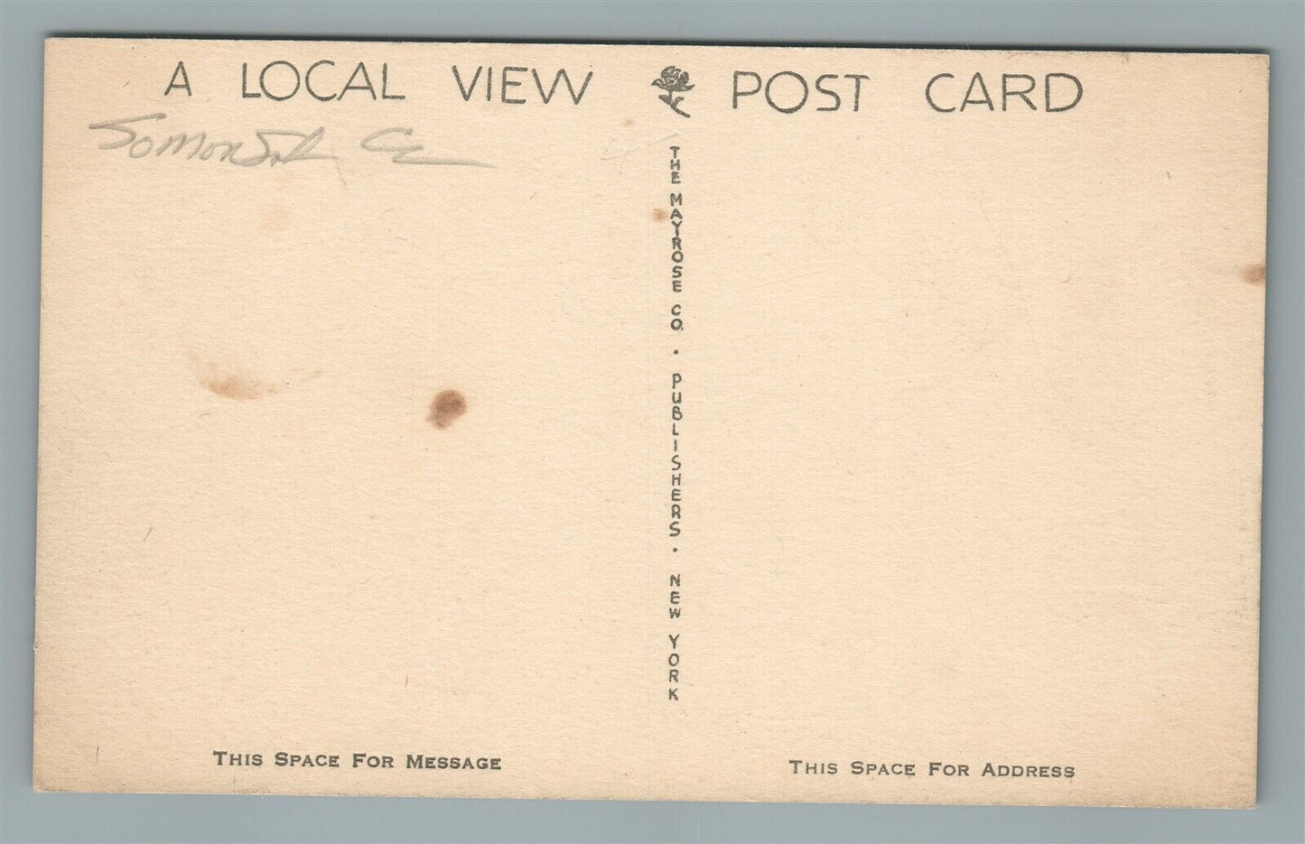 SOMERVILLE NJ THE ROOSEVELT VINTAGE POSTCARD