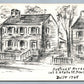 NEWTOWN BUCKS COUNTY PA JUSTICES' HOUSE STATE STR. VINTAGE POSTCARD