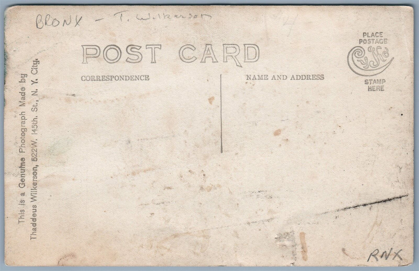 BRONX NY VAN CORTLANDT MANSION museum ANTIQUE REAL PHOTO POSTCARD RPPC