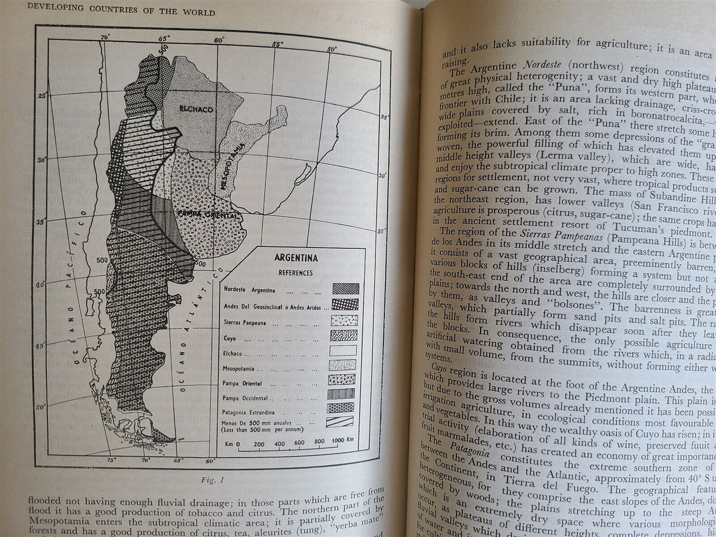 1968 DEVELOPING COUNTRIES OF THE WORLD vintage 21st GEOGRAPHICAL CONGRESS INDIA