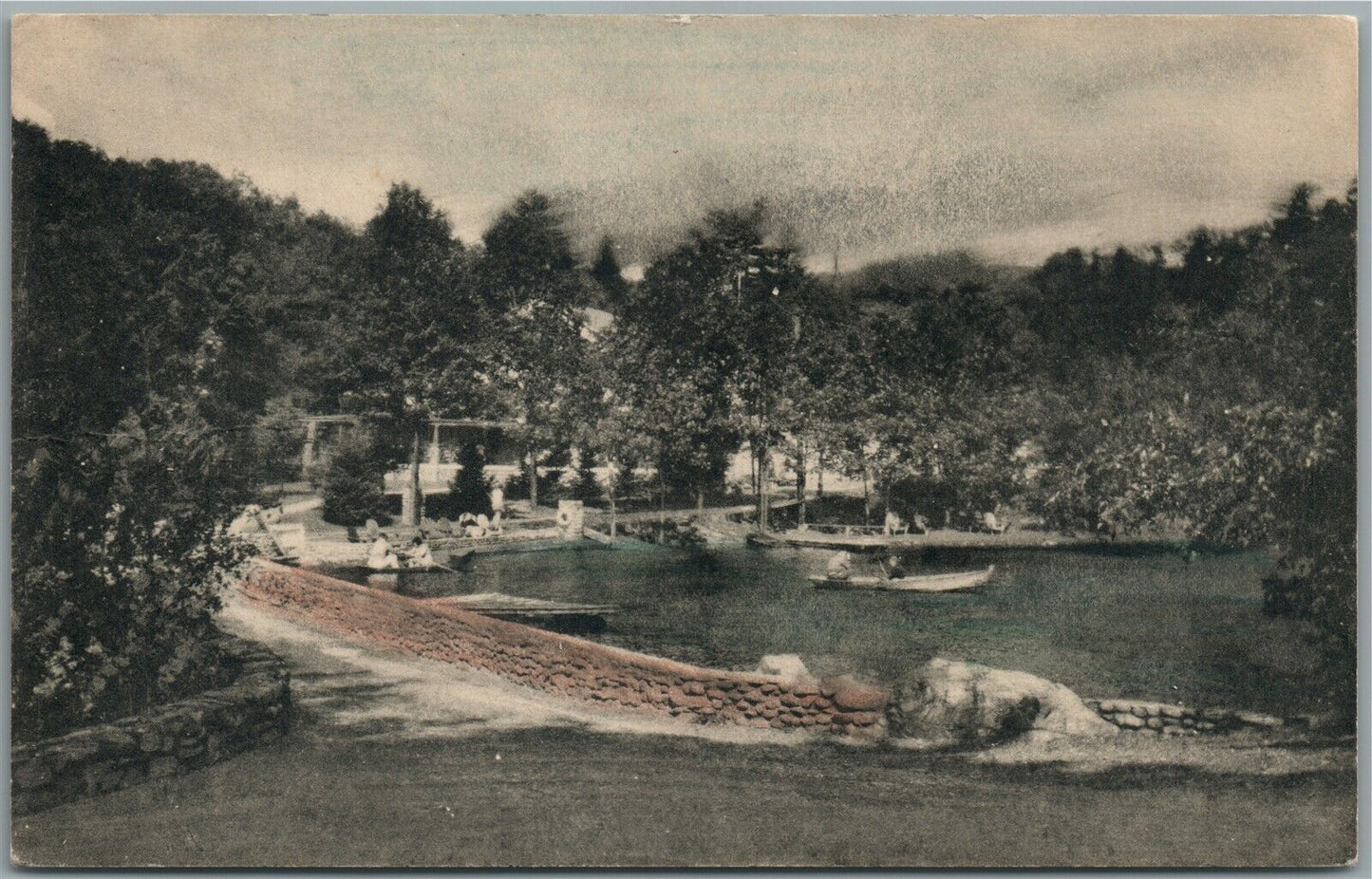 MILL RIFT PA ENTRANCE TO GLENWOOD ANTIQUE POSTCARD