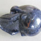 SKULL HAND CARVED OF LAPIS vintage carving