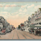 ATLANTIC CITY NJ VIRGINIA AVE. ANTIQUE POSTCARD