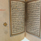 early 19th CENTURY MANUSCRIPT KORAN ISLAMIC antique ILLUMINATED small QURAN