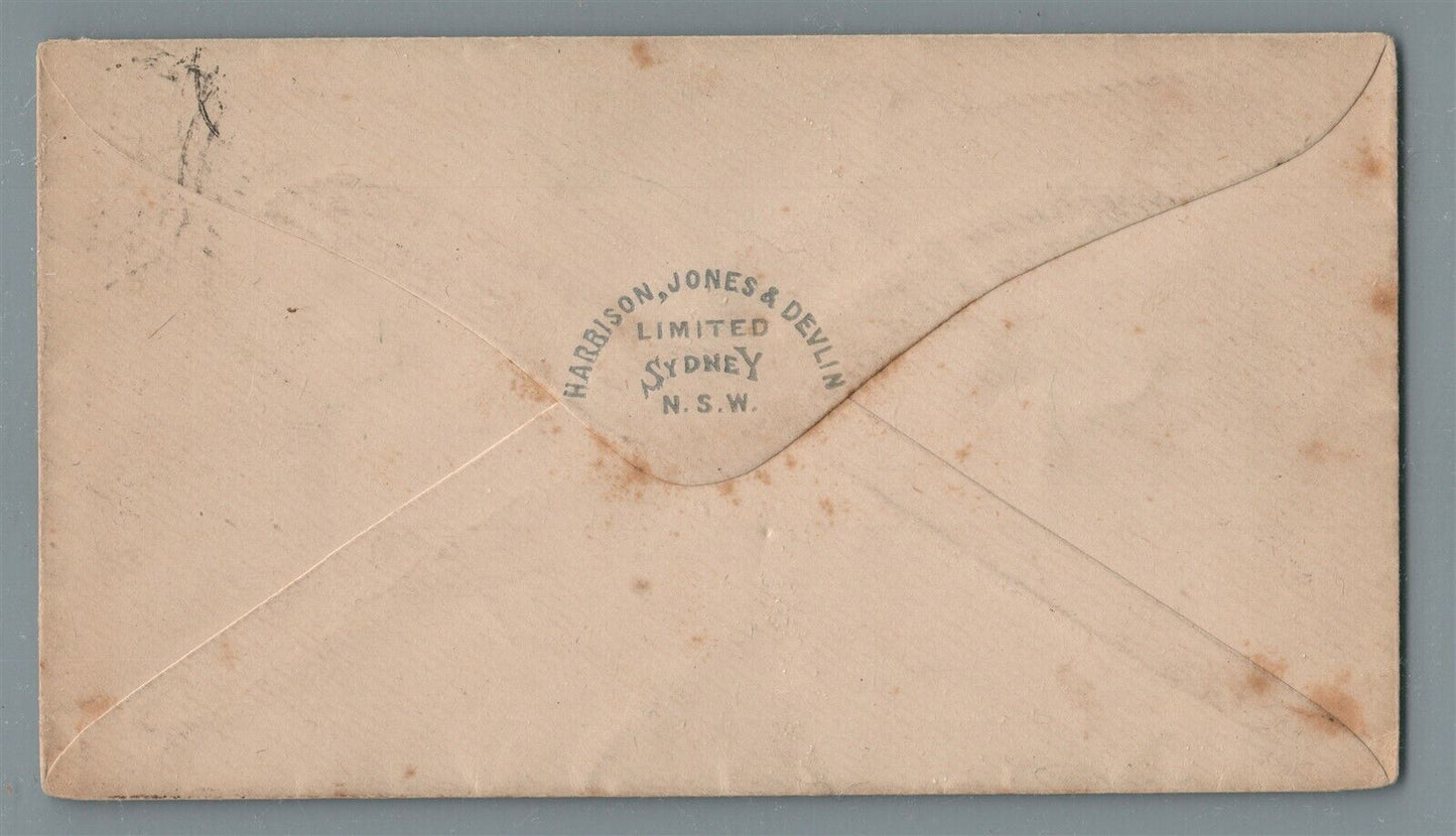 AUSTRALIA SYDNEY 1891 ANTIQUE COVER