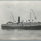 STEAMSHIP MANHATTAN VINTAGE REAL PHOTO POSTCARD RPPC