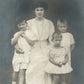 PRUSSIAN CROWN PRINCESS CECILIE w/ KIDS ANTIQUE REAL PHOTO POSTCARD RPPC