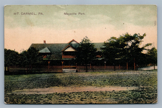 MT.CARMEL PA MAYSVILLE PARK ANTIQUE POSTCARD