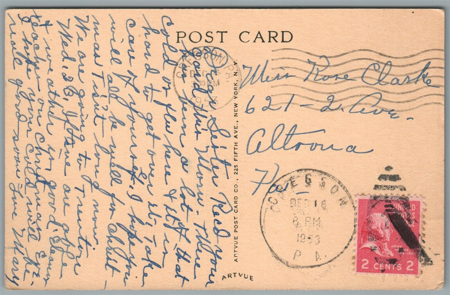 LORETTO PA CARMEL OF ST. THERESE OF LISIEUX ANTIQUE POSTCARD