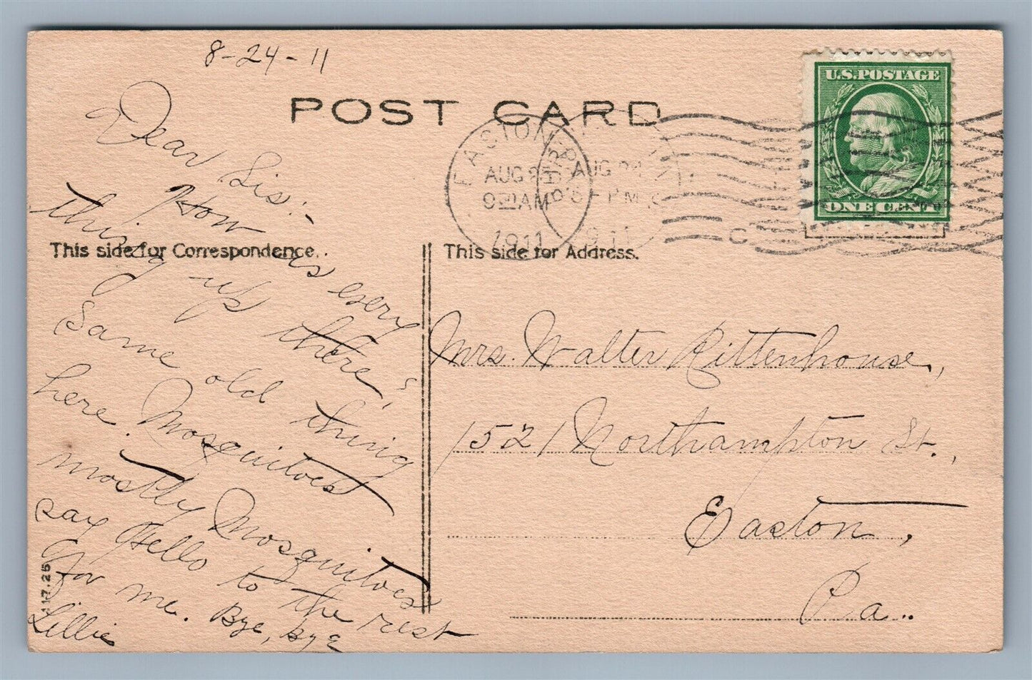 BURLINGTON NJ MASONIC HOME ANTIQUE POSTCARD