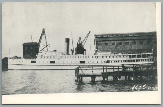 PENNSYLVANIA STEAMBOAT VINTAGE REAL PHOTO POSTCARD RPPC