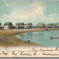 MADISON CT COTTAGES ALONG THE BEACH ANTIQUE POSTCARD