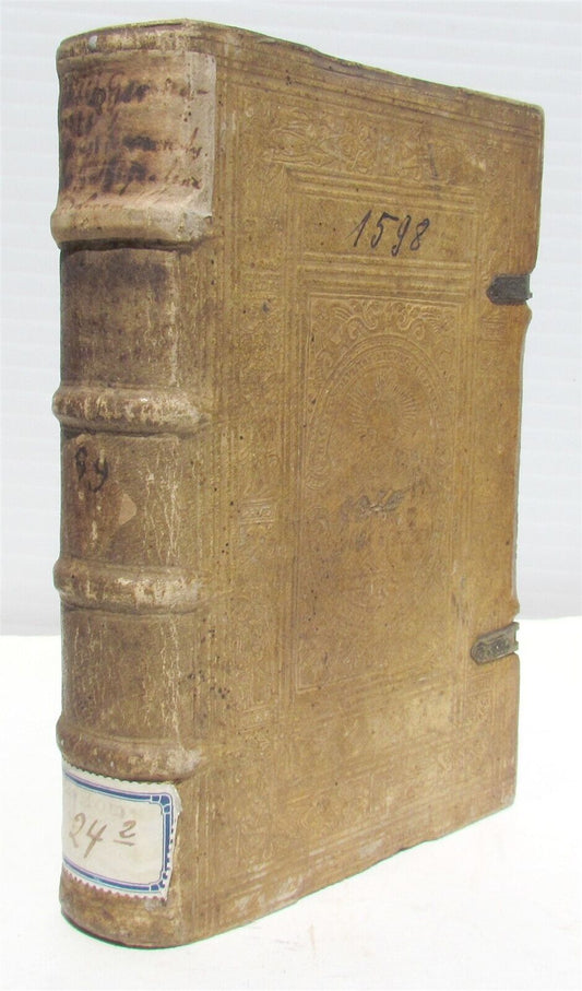 1598 Sermons for feast days by Louis of Granada antique PIGSKIN BINDING