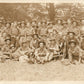 US MILITARY GROUP PHOTO WWI ERA ANTIQUE REAL PHOTO POSTCARD RPPC