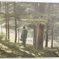 WATER SCENE IN BRONX PARK NEW YORK 1908 ANTIQUE POSTCARD