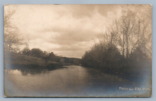 BRIDGETON NJ RACEWAY CITY PARK ANTIQUE REAL PHOTO POSTCARD RPPC