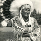 AMERICAN INDIAN CHIEF 1955 VINTAGE REAL PHOTO POSTCARD RPPC