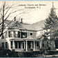 WASHINGTON NJ CATHOLIC CHURCH & RECTORY ANTIQUE POSTCARD