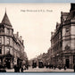 PERTH ENGLAND HIGH STREET & G.P.O. ANTIQUE POSTCARD