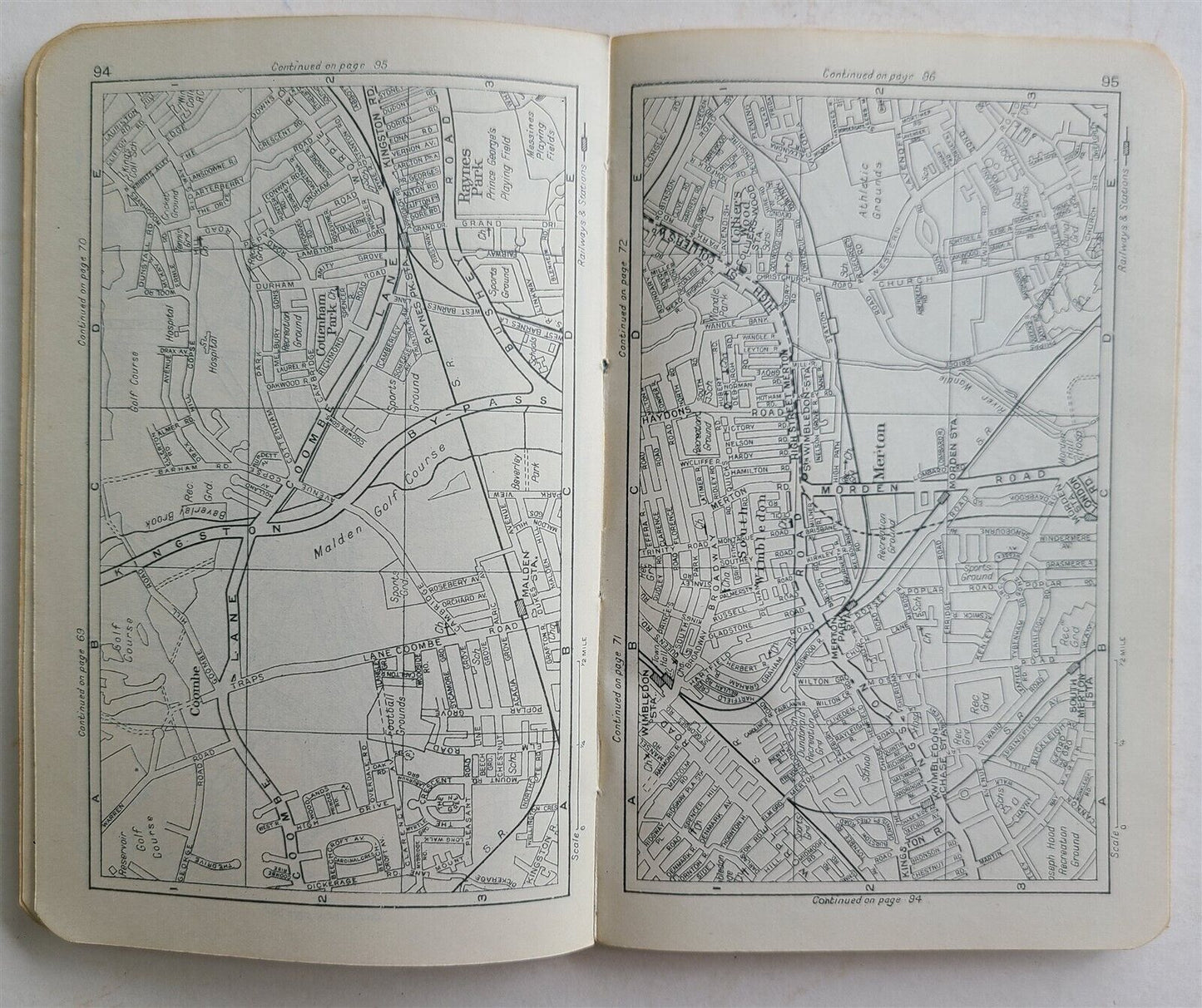 AUTHENTIC ATLAS & GUIDE TO LONDON and SUBURBS antique