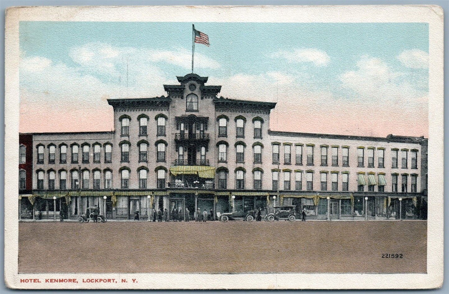 LOCKPORT NY HOTEL KENMORE ANTIQUE POSTCARD