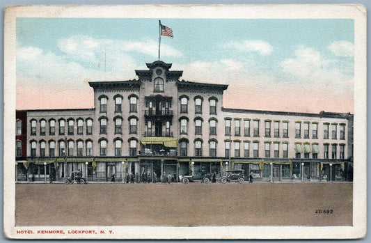 LOCKPORT NY HOTEL KENMORE ANTIQUE POSTCARD