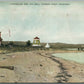 HARBOR POINT MI LIGHTHOUSE AND FOG BELL ANTIQUE POSTCARD