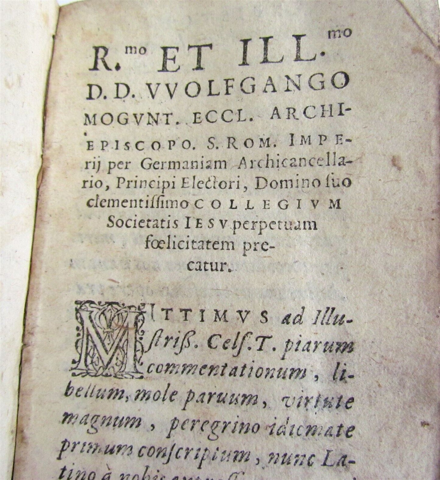 1599 R.P. Vincentii Bruni Jesuit MEDITATIONES antique VELLUM BINDING