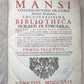 1722 VELLUM BINDING MASSIVE FOLIO J.Mansi CONGREGATIONIS ORATORII ANTIQUE Vol. 2