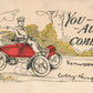 EARLY AUTOMOBILE 1906 UNDIVIDED ANTIQUE POSTCARD