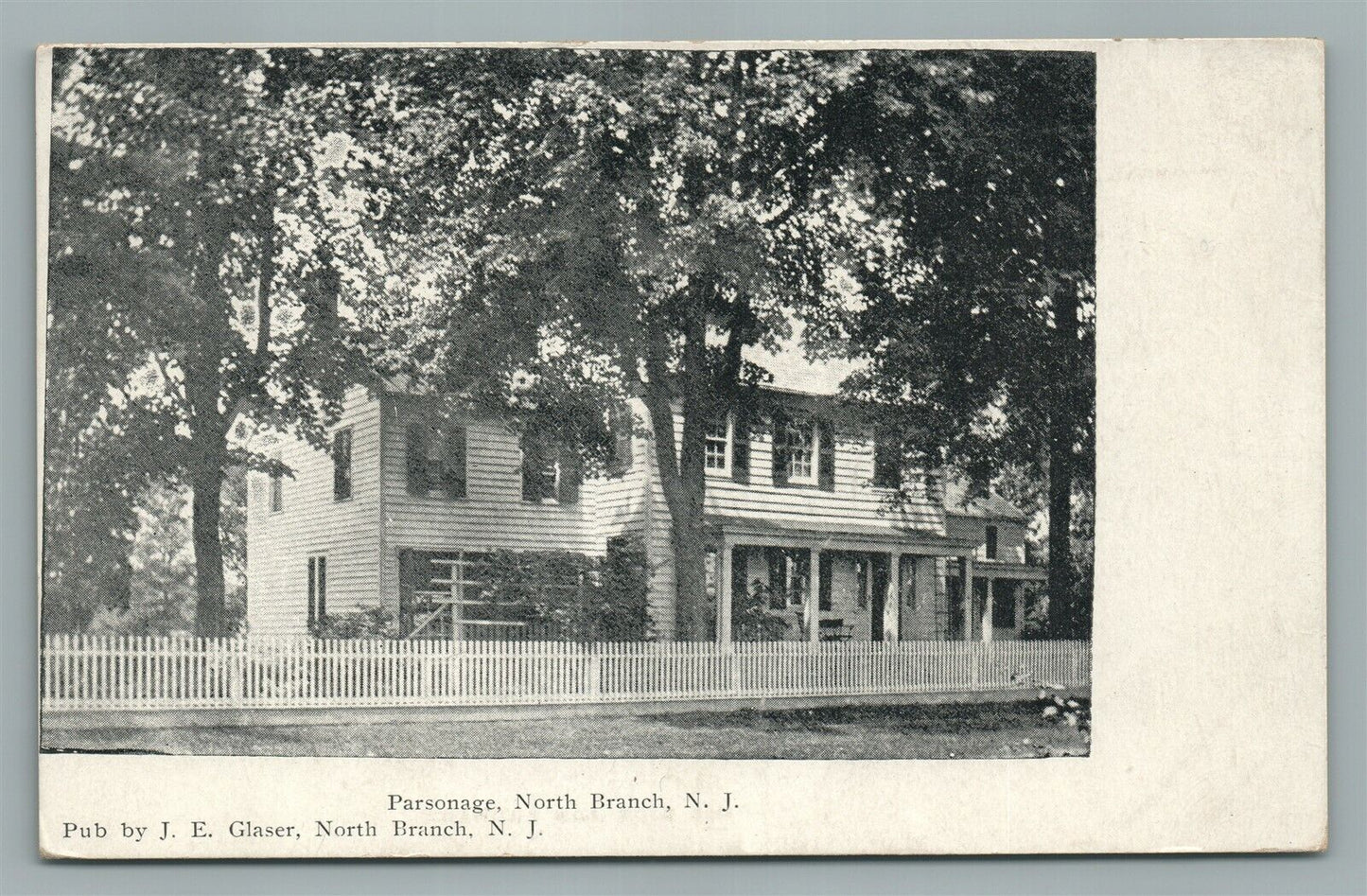NORTH BRANCH NJ PARSONAGE ANTIQUE POSTCARD