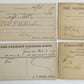 1870s-90s LOT of 7 OHIO BANKS ANTIQUE STATEMENT CARDS POSTCARDS