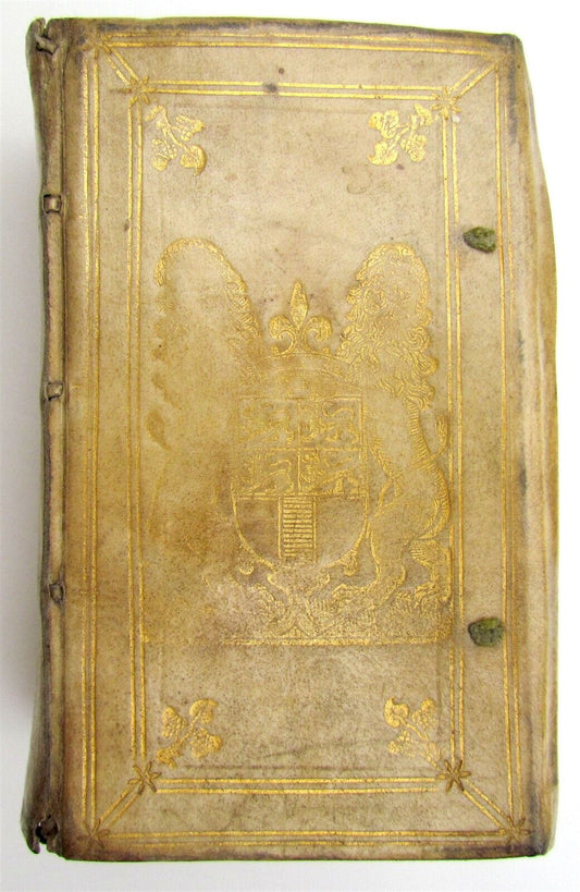 1658 GREEK BIBLE Novum Testamentum antique ROTTERDAM ARMORIAL VELLUM BIBLIA