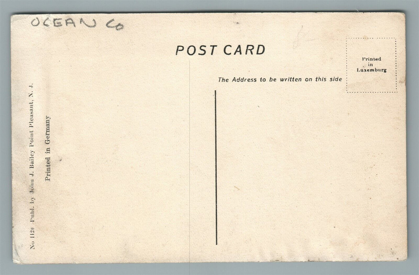 POINT PLEASANT NJ EPISCOPAL CHURCH ANTIQUE POSTCARD