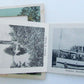 VINTAGE FOLDING POSTCARD STR. LONGFELLOW GOING THROUGH SONGO LOCK MAINE