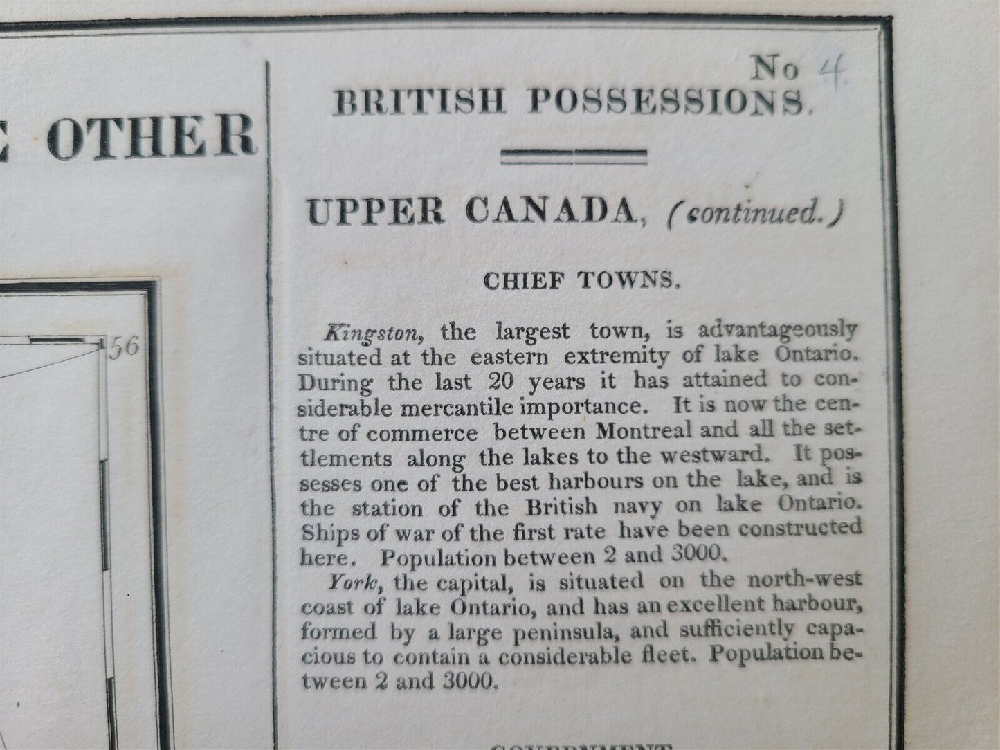 1822 MAP of CANADA & BRITISH POSESSIONS in NORTH AMERICA GEOGRAPHICAL antique