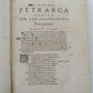 1582 POETRY by PETRARCH antique VELLUM BOUND book LE RIME DEL PETRARCA