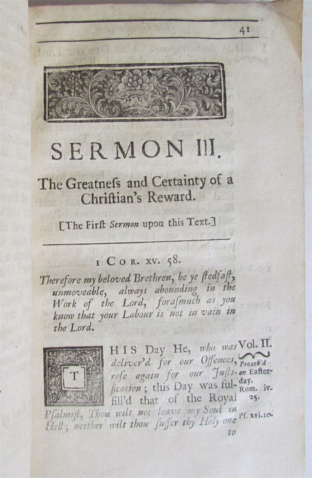 1716 SIXTEEN SERMONS by Rev. Dr. Richard Lucas in ENGLISH