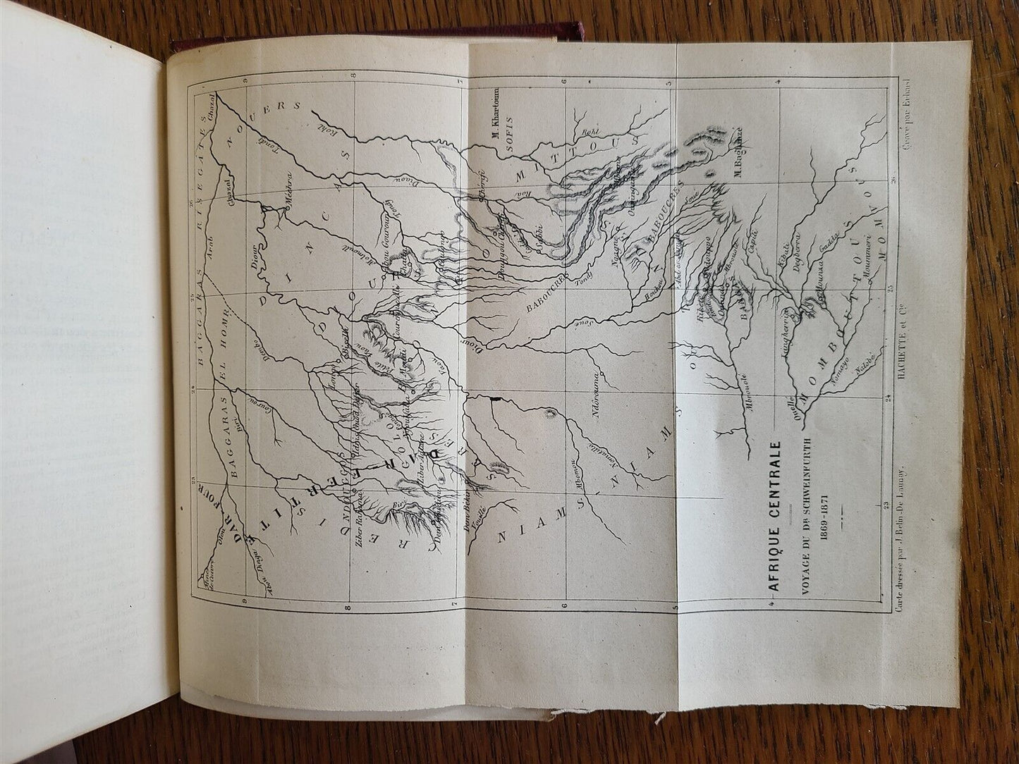 1877 AFRICAN VOYAGE by George SCHWEINFURTH antique ILLUSTRATED w/ PLATES & MAP