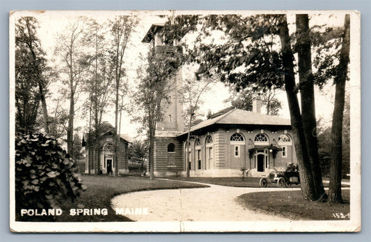 POLAND SPRING 1921 VINTAGE REAL PHOTO POSTCARD RPPC