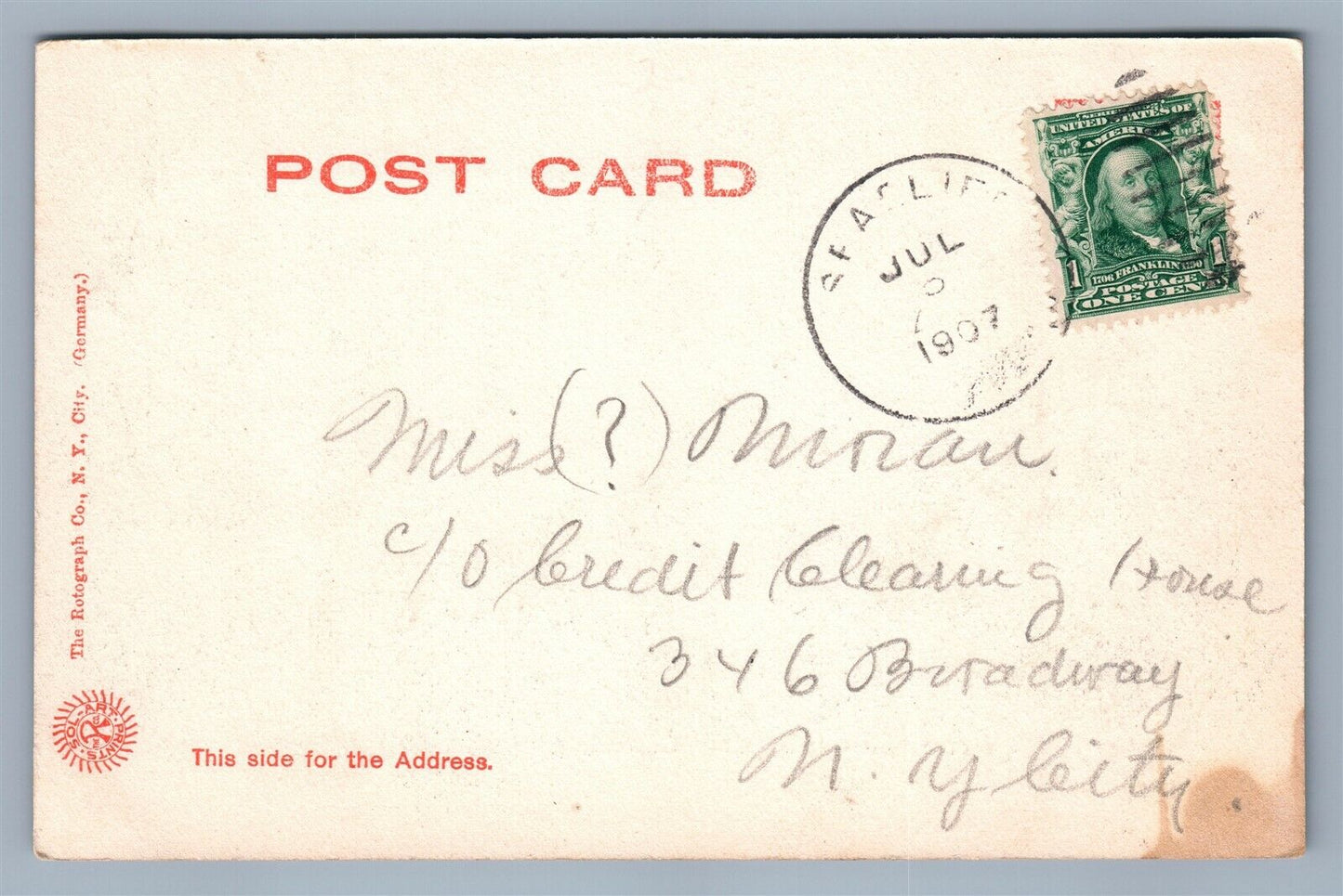 GLEN COVE LONG ISLAND NY BRIDGE OVER LOWER LAKE ANTIQUE POSTCARD