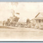 BLACK AMERICANA MULES DRAWN WAGON ANTIQUE REAL PHOTO POSTCARD RPPC